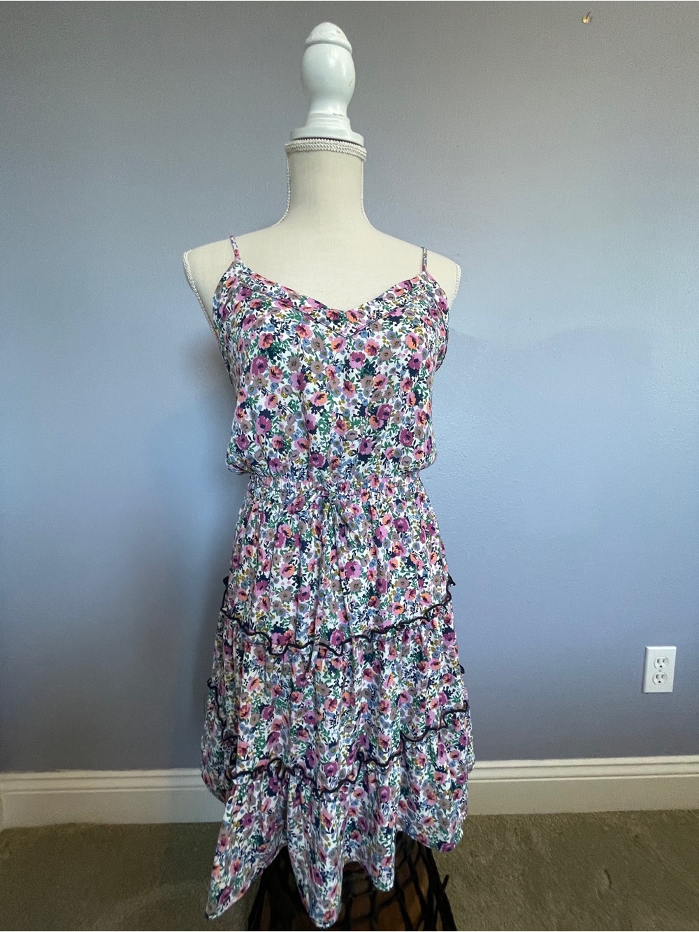 Jessica Simpson Ditzy Floral Spaghetti Strap Mini Sundress size S
